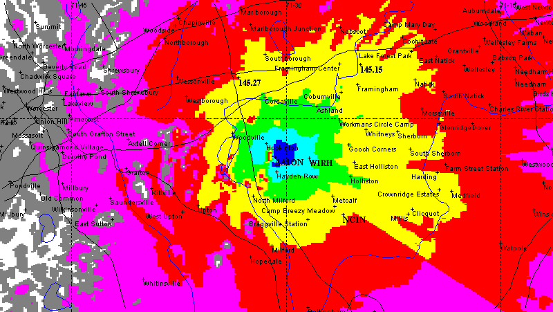 Original Omnidirectional Coverage Map, Close In
