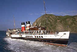 paddel steamer waverley - UK maritime coast radio stations oban radio gne