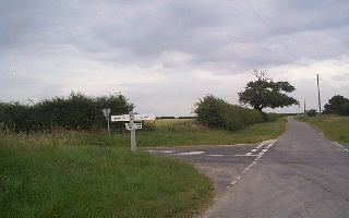 Sign Pointing To The Village Of Bonby Where I Live - Click To Enlarge...