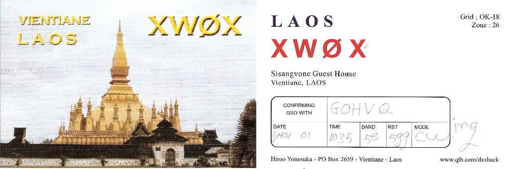 G0HVQ 6m qsl