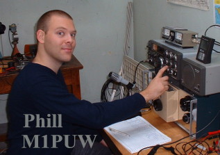 Phill operating on 40m in 2003