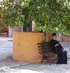Monk at Agia Triade Monastry