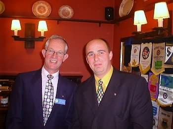 Rotary Club President John Dawson and Secretary Peter Plews