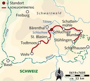 Schluchtensteig best sale trail map