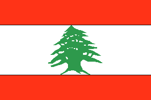 the Lebanese flag