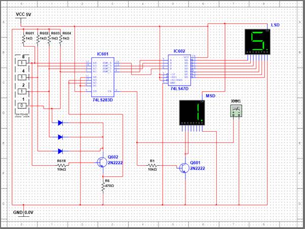A circuit board with numbers and symbols

Description automatically generated