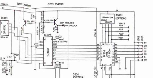 A diagram of a circuit board