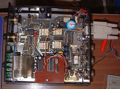 I've added this Veroboard inside my Datong DF1, which uses a PIC to implement a serial output