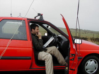 G6GVI/P on 2m. Note the hall-marks of the 'wireless station'