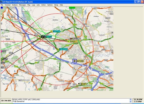 A reconstruction of a recent DF Hunt in Bolton using UI-DF Plot