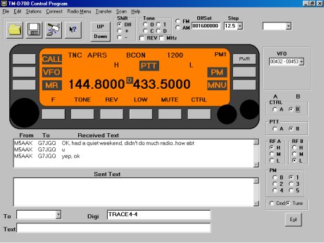 TM-D700 PC Control program