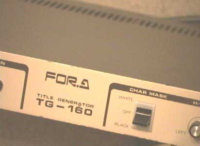 FORA TG160 TITLE GENERATOR