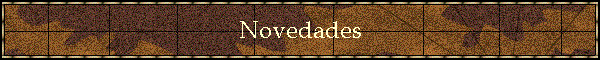 Novedades