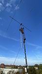 2m-es URH Yagi antenna leengedse