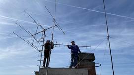 70cm-es Yagi antenna szerelse