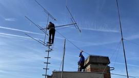 2m-es URH Yagi antenna szerelse