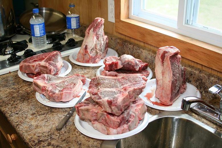 Big Steaks Ready to Cook