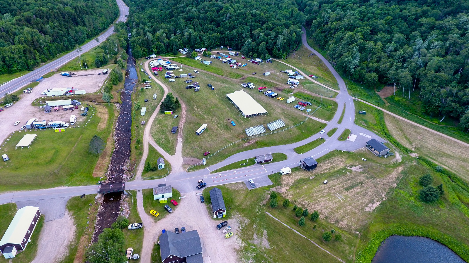 Race Pit Area From Drone