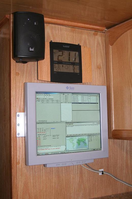 The HAMCOW Server flat screen monitor