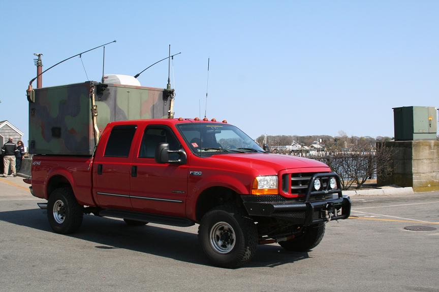 KB1TIM driving off the ferry at Vineyard Haven.