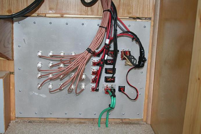 Patch panel from the inside of the HAMCOW