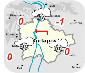 Budapest s krnyknek idjrsi trkpe