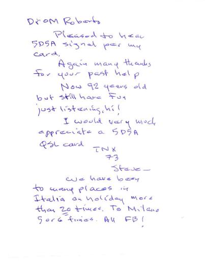 5D5A Letter sent by WPE3AZC