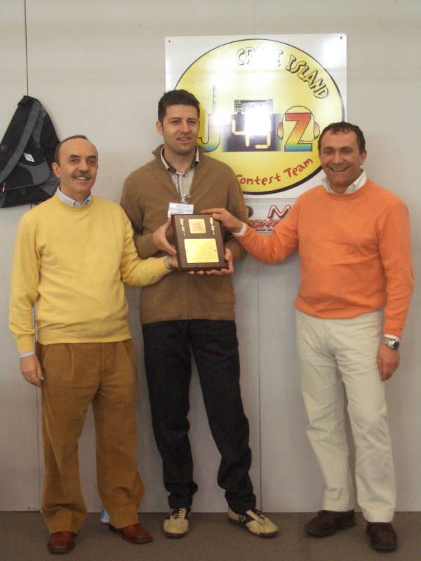 The J49Z 2005 Team with the CQ Plaque (At Montichiari, March 10, 2007)
