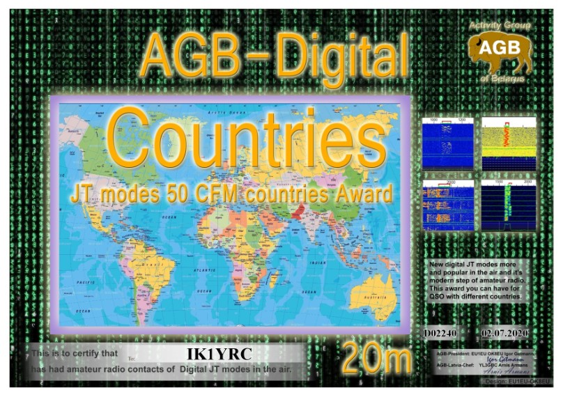 DIGITAL AWARD AGB ACTIVITY GROUP BELARUS