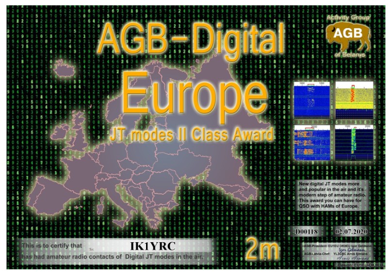 DIGITAL AWARD AGB ACTIVITY GROUP BELARUS