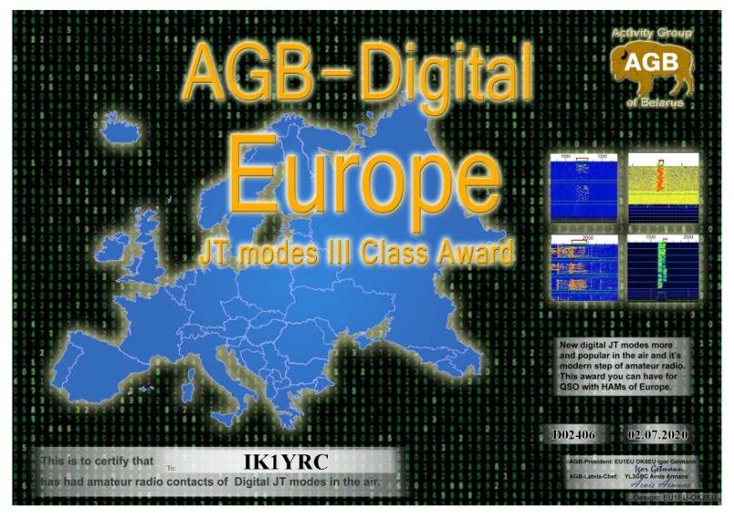 AWARD AGB ACTIVITY GROUP BELARUS 