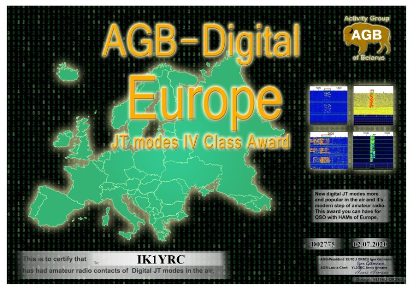 AWARD AGB ACTIVITY GROUP BELARUS 