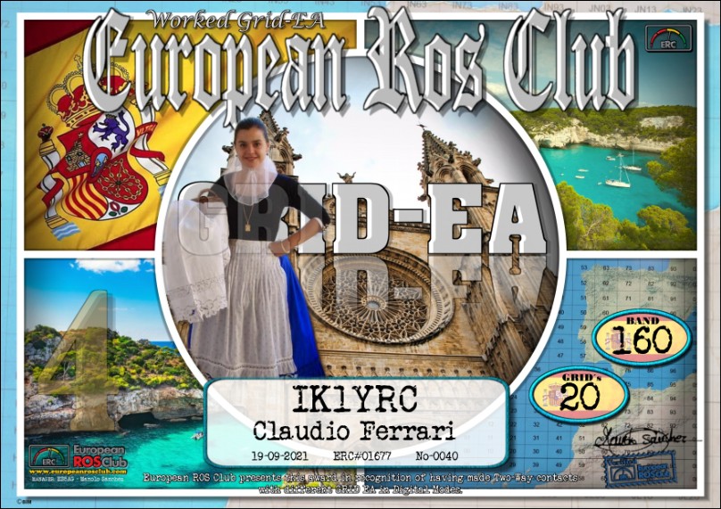 AWARD ERC EUROPEAN ROS CLUB from the world