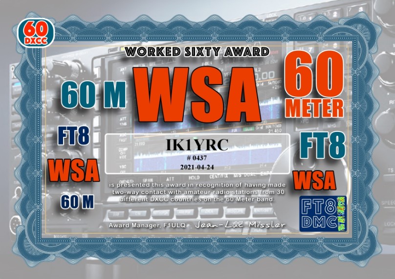 AWARD FT8 DMC