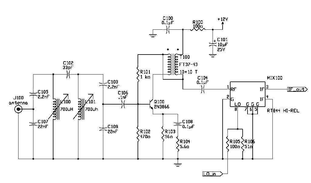 frontend circuit diagram