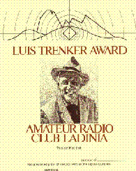 Luis Trenker Award by Amateur Radio Club Ladinia