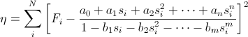 fitting error function