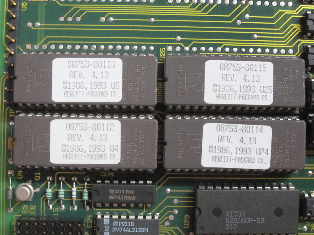 HP 8753C A9 CPU board EPROMs