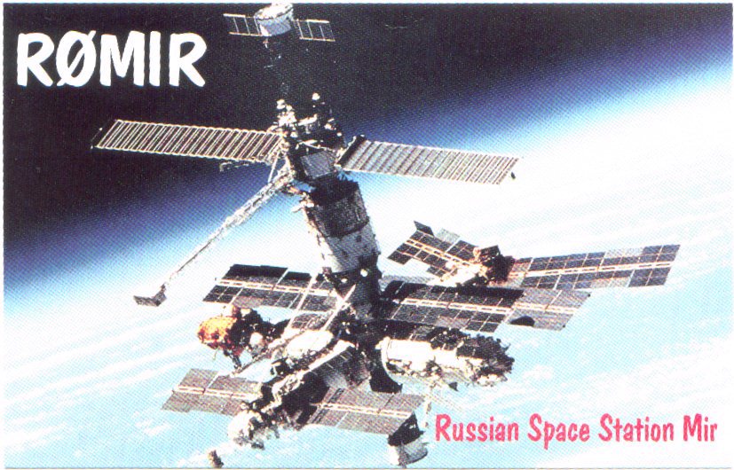 My QSL by MIR Station