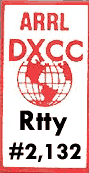 DXCC RTTY #2,132 via LoTW