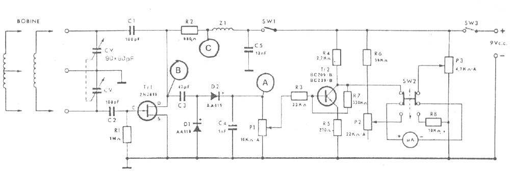 gate dip meter with fet 2N3819