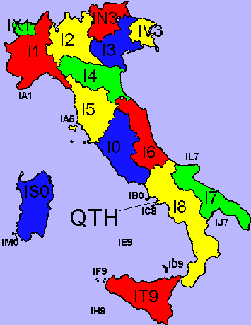 Italian prefix map
