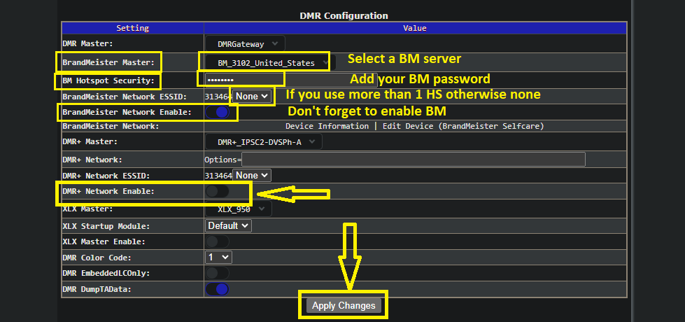 Configure your BM server and password