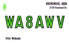 Old WA8AWV QSL
