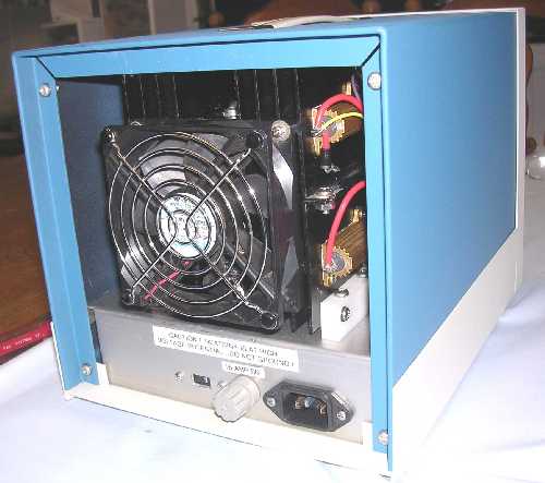 Rear view of completed unit.