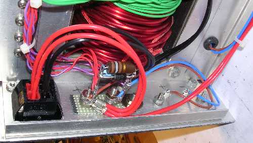 Backside of power connectors.