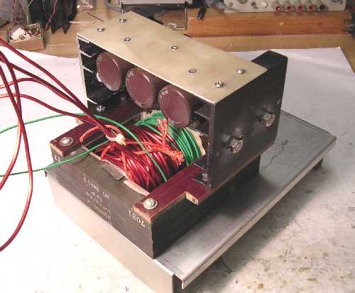 Transformer, diodes  and chassis.