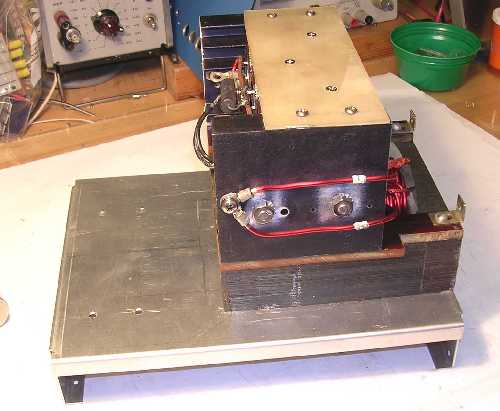 Connections to the diode heat sinks.