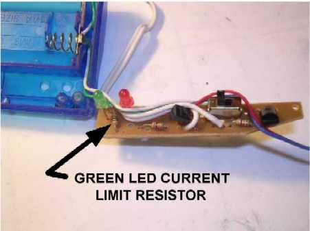 Printed circuit board whowing components.