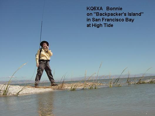 KQ6XA on Backpackers Island